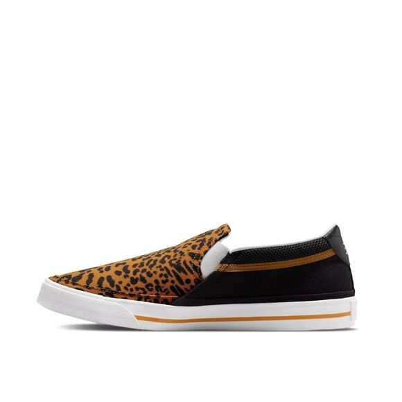 New! NIKE Women's Court Legacy Leopard Print Slip-on Sneakers Shoes Brown 6 - Picture 4 of 10